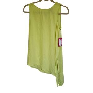 NWT Vince Camuto Sleeveless Asymmetrical Hem Blouse XS